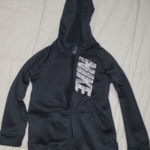 Nike Kids Black Zip-Up Hoodie